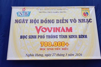 NGÀY HỘI ĐỒNG DIỄN VÕ NHẠC VOVINAM – THCS NGHĨA TRUNG XÃ NGHĨA HƯNG